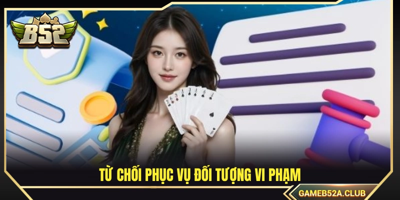 Ngừng cung cấp dịch vụ cho các tài khoản sai phạm